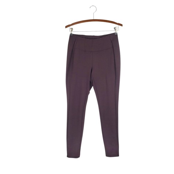 J Jill Ponte Leggings NWT Dark Fig Burgundy Pull On Pants Petite Size SP - Picture 1 of 8